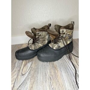 Mens Size 7 Hunting Boots Camouflage 3M Thinsulate Waterproof Insulated
